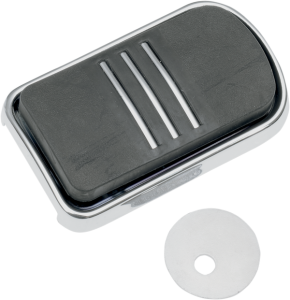 Sweeper Brake Pedal Pad Black, Chrome, 1, nordicamoto.ro