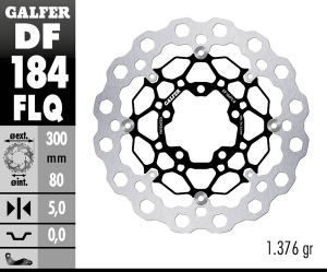 Cubiq Brake Rotor Black, Silver