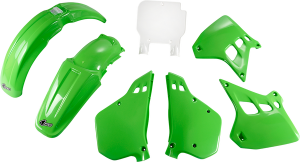 Full Body Replacement Plastic Kit Green, White