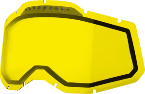 Lentila dubla ochelari 100% Accuri 2/Racecraft 2/Strata 2 Yellow