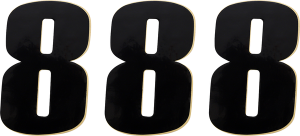 Vinyl Race Numbers Black, 2, nordicamoto.ro