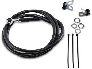 Extended Length Black Vinyl Brake Line Kit Black