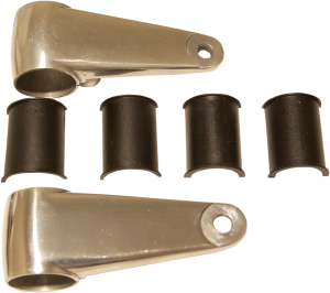 Cast Aluminum Headlamp Mounting Brackets Aluminum, Polished