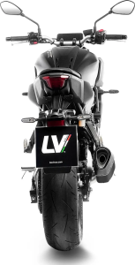 Tobă de eșapament LeoVince LV-14R Black Edition Slip-On pentru Yamaha MT-07, 2, nordicamoto.ro