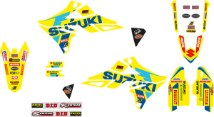 Blackbird Racing Replica Team Suzuki Ksrt 2022 Graphics Kit Yellow, Blue