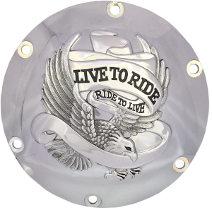 Live To Ride Derby Cover Silver, 1, nordicamoto.ro
