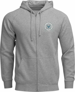 Hanorac cu fermoar Thor Badge Gray