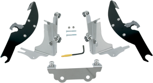 Fats/slim Windshield Trigger-lock Complete Mount Kit Black