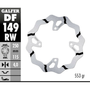 Disc frana spate Kawasaki KX 250/450 F Galfer Grooved