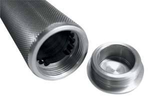 Sensor-type Knurled Handgrips Silver, 1, nordicamoto.ro