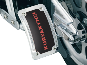 Curved Side-mount License Plate Holder Chrome