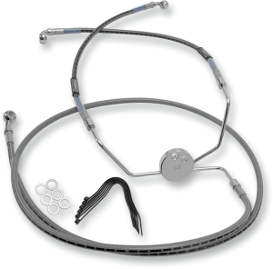 Stock Length Front Brake Line Kit Silver, 1, nordicamoto.ro