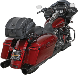 Route 1 Weekender Backrest Rack Bag Black, 2, nordicamoto.ro