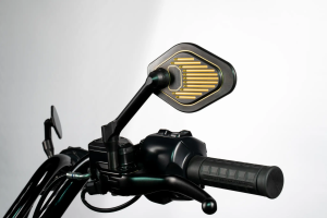 Adjustable Mirror Short Stem 12 Cm Black & Gold Edition Black, Gold , 2, nordicamoto.ro
