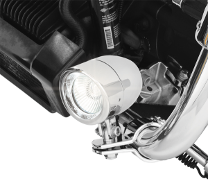 Highway Bar Mini Driving Lights Kit Chrome, 2, nordicamoto.ro