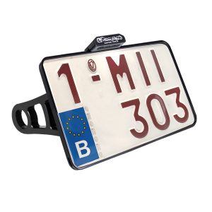 Side Mount License Plate Holder Black, 2, nordicamoto.ro