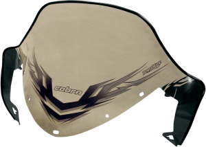 Cobra Windshield Black, Clear, 1, nordicamoto.ro