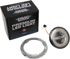 7(r) Reflector-style Headlight Chrome, 1, nordicamoto.ro