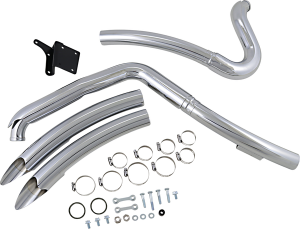 Big Radius 2:2 Exhaust System Chrome 
