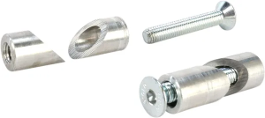 MOOSE RACING Replacement Handguard Outer Mounts Silver 