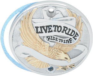 Live To Ride Points Cover Gold