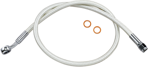 Braided Front Brake Line Chrome, Sterling Chromite® Ii