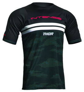 Tricou MTB Thor Intense Assist Decoy Black/Camo Green