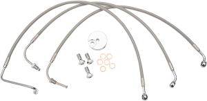 Stainless Steel Brake Line Kit Silver 30, 2, nordicamoto.ro