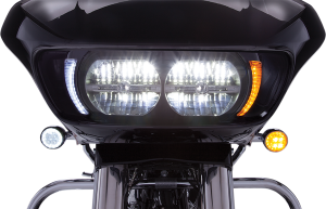 Fang® Headlight Bezels Black, 1, nordicamoto.ro