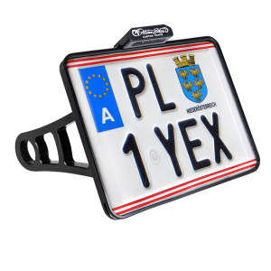 License Plate Side Mounts White