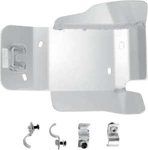 MOOSE RACING Aluminum Skid Plate Silver 