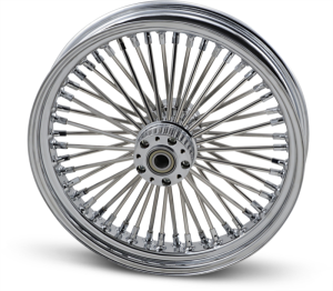 Fat Daddy Front Wheel 18x3.5 Dual-disc Chrome Silver, 1, nordicamoto.ro