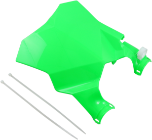Stadium Number Plate With Fork Guards Green