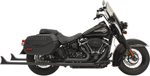Fishtail True Dual Exhaust System Black