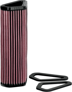 High Flow Air Filter Black, Red
