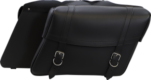 Highwayman Slant-style Saddlebags Black