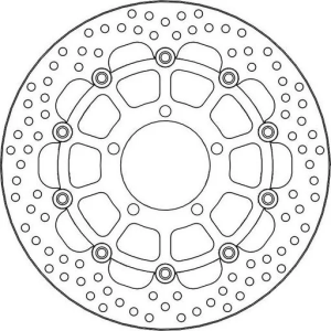 Brake Rotor Floating Halo Round Black Black, 2, nordicamoto.ro