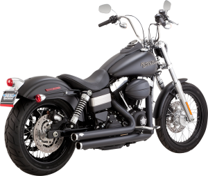 2-into-2 Big Shots Exhaust System Black, 2, nordicamoto.ro