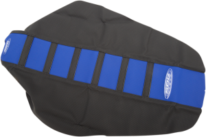 6-rib Gripper Seat Cover Black, Blue, 1, nordicamoto.ro