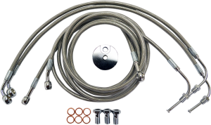 Stainless Steel Brake Line Kit Silver