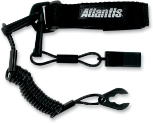 Pro Floating Lanyard With Whistle Black 