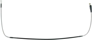 MOOSE RACING Stainless Steel Braided Brake Line Silver 