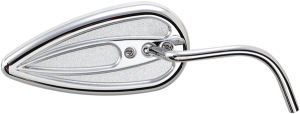 Teardrop Mirror With Steel Stem Chrome