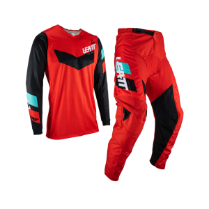 Combo Echipament Leatt 3.5 Red/Black/Blue