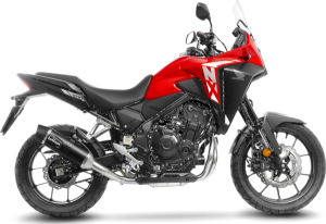Tobă de eșapament LeoVince LV One Evo Black Edition Slip-On pentru Honda NX500, 4, nordicamoto.ro