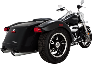 Twin Slash Slip-on Mufflers Chrome, 2, nordicamoto.ro