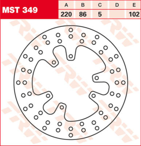 Round Fixed Brake Rotor 220-250mm Steel, 1, nordicamoto.ro