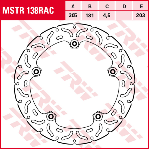 Brake Rotor With Rivets Silver