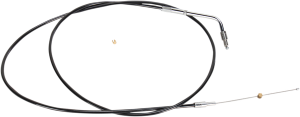 Black Vinyl Braided Handlebar Throttle Cable Black 30, 1, nordicamoto.ro