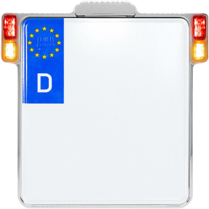 All-inn 2.0 Chrome Lic Plate W/led Light Brk & Rear (a) Chrome, 3, nordicamoto.ro